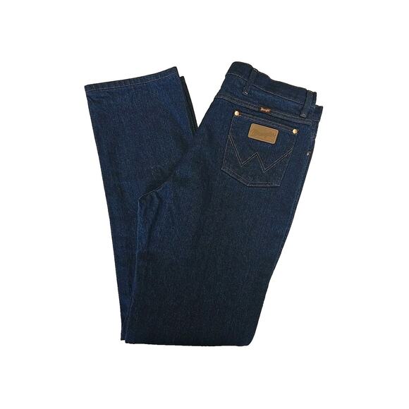 Wrangler Mens 936 Cowboy Cut Slim Fit Jeans 38x 36 Blue RIGID Denim New *Cull* - Picture 1 of 8